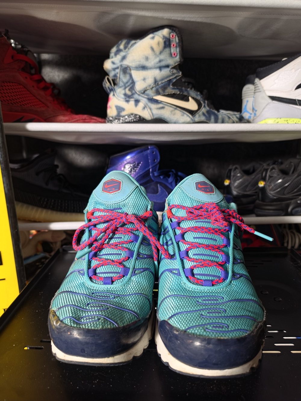 🔥 Nike Air Max Plus TN Teal & Navy Sneakers Men Size 10.5 - Picture 4 of 11